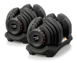 2x 40kg Powertrain Adjustable Dumbbells Home Gym Set DMB-BF2-040-2