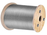 1/8 Stainless Steel Cable Railing 500ft, Wire Rope 316 Marine Grade, Braided Aircraft Cable 7x7 V952-316GSS7X700000001V0
