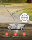 15" Pressure Washer Surface Cleaner 4 Wheels 4000 Max PSI 2 Extended Wands V952-GYQXJBMQJQYPI0B3OV0