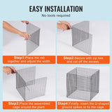 VEVOR 10 Pack Plant Protector from Animals 305 mm x 305 mm Metal Plant Cage V952-QBWZCL12YCHS5IV6FV0