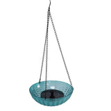 Hanging Solar Bird Bath Fountain Set 9.3in Diameter Bird Bath Bowl with Solar Powered Pump for V1294-YM0901-3111240295212