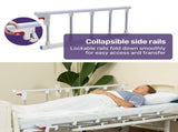 EQUIPMED Electric 8 Function Medical Bed , w/ Mattress & Over Bed Table, Adjustable Back and Leg V219-BNSADBEQE07A