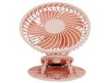 Portable Desk Fan 3 Speed Wind Mini Desktop Fan with Clip for Home Office and BedroomPink V1294-YM0721-3113210022512