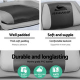 Seamanship 2X Folding Boat Seats Marine Seat Swivel Low Back 4cm Padding Grey BS-86101-GC-FC2