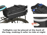 Bike Rear Rack Bag Insulated Bike Trunk Cooler Bag Reflective Bicycle Rear Seat Cargo Bag Water V1192-AZ-W-13641