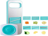 Vegetable Slicer 8-Piece Vegetable Chopper Kitchen Slicer All-purpose Slicer Onion Slicer V1188-MS101-02111-1