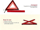 4-Piece Car Emergency Safety Kit with 2 Reflective Vests, Warning Triangle and Emergency Blanket V1188-MS-731-007