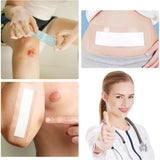 24Pcs Waterproof C Section Shower Cover Adhesive Bandages, 4" x 10" CLear Island Dressing Absorbent V1370-AZ4-17801