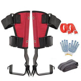 Tree Climbing Spikes, Set of Tree Climbing Spikes with Adjustable Safety Harness Belt Straps V1237-ZY-715-371