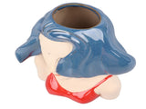 Girl Face Vase Modern Decorative Sculpture Ceramic Head Flower Vase for Living Room Bedroom Office V1294-YM0706-3115230067112