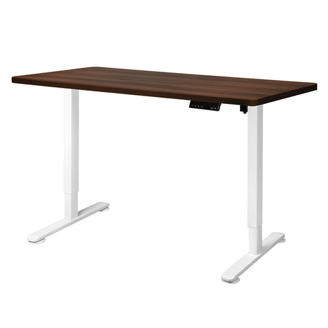 Levede Motorised Standing Desk Adjustable 140cm Walnut 1000x 1MM DH4948-140S-WHWA