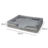 PaWz Memory Foam Pet Sofa Bed Cushion XXL XX-Large PT1178-XXL-GY