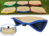 Blue and Khaki Heavy Duty Jute Dog Bite Pillow - Professional Training Tug Toy with 3 Handles for V888-ELOSUNG27864