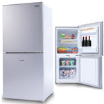 GECKO 119L Upright Portable Fridge / Freezer, 12V/24V/240V for Motorhome and Caravan, Silver V219-CMPFRUGK12SA