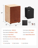 VEVOR Cajon Box Drum Birchwood Percussion Instrument with Snare Wires Travel Bag V952-MXGCGKJGXDBXU85ER001V0