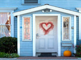Heart Shaped Wreath Sprig Valentine's Day Wreath Wall Mounted Front Door Flower Wreath V1294-YM0718-211106LS04-1