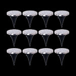 12x Solar Powered LED Buried Inground Recessed Light Garden Outdoor Deck Path V63-831721