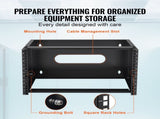 6U Wall Mount Network Rack, 14 in/355.6 mm Depth, 50 lbs/22.68 kg Max Weight Capacity Wall Mount V952-WLJJ6U14YC007I4RXV0
