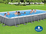 Bestway Swimming Pool 732x366x132cm Steel Frame Above Ground Pools Ladder 30045L BW-POOL-732CM-56477