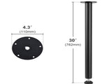 762MM Adjustable Desk Legs, Reinforced Steel Office Table Furniture legs Set of 4 for DIY, 544.3KG V952-ZGZT2YC30YC0ZVHG9V0