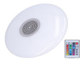 24W E27 RGB Color Changing Music Lamp with Remote Control Smart Music Speaker Ceiling Light 85265V V1294-YM0715-3119210312711