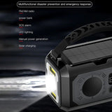 Solar Hand Crank Emergency Radio Grey V728-OBA1005006612733062