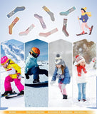 OutdoorMaster Merino Wool Ski Socks for Kids Boys & Girls Thermal Winter Warm Snowboarding Cold V1168-KID-SCO-3-GYBM-M