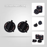 2x20cm 500kg Vacuum Suction Cup Glass Lifter Granite Sucker Pump Lift Heavy Duty V63-930001