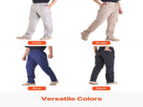 FR Pants for Men, 100% Cotton, Flame-Resistant Cargo Pants with Multi-Pockets and Elastic Waist, V952-HJZRKZCMHSXX1T37I001V0