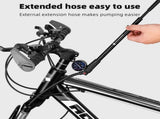 Bicycle Shock Pump High Pressure Hand Pump for Front Fork & Rear Shocks Aluminum Alloy Portable V1366-AZ2-W-11829