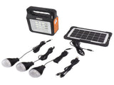 Solar Power Bank 6000mAh Bright Headlight Panel Light 3 Bulbs Portable Handle Solar Generator for V1294-YM0706-3113230236811