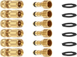 Garden Hose Quick Connector, Solid Brass 3/4 Inch Thread Fitting No-Leak Water Hose Female and Male V1258-DP02-C-252