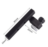 Stainless Steel & Aluminum Woodworking Angle Gauge with Laser-Etched Dial, Miter Guide Rail and V1341-ZY-6YRDSPGR-250MMB
