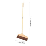 Reusable Wood Handle Broom Designed for Sweeping Under Cabinets and Tight Corners V1192-AZ-W-27479