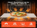 Pizza Stone, 508 x 355 mm Rectangular Cordierite Pizza Stone, Extra Large Baking-Stone with Aluminum V952-PSSJQSJX22140KPYQ001V0