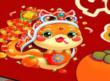 Doormat Red Home New Year Carpet Good Luck Great Implied Meaning for Housewarming Celebration Party V1294-YM0901-240908HL19-3