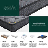 16cm Mattress Giselle Bonnell Spring King MATTRESS-B-BN16-K