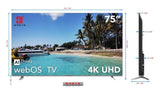 EMETE 75 Frameless UHD Smart WebOS TV V1005-9369900080910