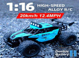 116 metal RC car, high-speed drifting, off-road racing car, boys toy car, 2.4GHz remote control, V1102-823-70972-ORG-VARIABLESPEED