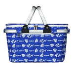 Alfresco Picnic Basket Folding Bag Hamper Food Insulated Cover Storage PICNIC-BAG-COVER-BUFS