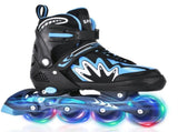 Roller for Boys Girls 4 Sizes Adjustable Inline Skates with Light-Up Wheels for Outdoor V1369-AZ3-W-16470