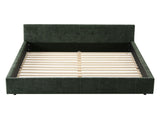 Artiss King Bed Frame Chenille Heavy Duty Platform Base Green 300kg Support No Box Spring Needed BFRAME-I-OASIS-K-GN-AB