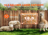 Livestock Hay Feeder 18.5 Gallons Wall Mounted Goat Hay Rack for Horses V952-SCWSQBGSWGWS1EGM7V0