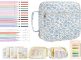 Bible Cover Case for Women with Handle, Quilted Church Bag with Zippered Pocket and Bible Study V1366-AZ2-W-11550