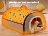 Winters Cat House, Waterproof Nest Cat Cabin, Fine Quality Materials Puppy Shelter Outdoor, Multi V1366-AZ2-W-03284