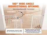 Baby Gate, 749-1346 mm Extra Wide, 762 mm High, Dog Gate for Stairs Doorways and House, Easy Step V952-LGXCWZLBS3052H2HGV0