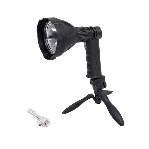 10W Handheld Spot Light Rechargeable LED Spotlight Hunting Shooting 12V V63-840251