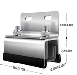 4 Pack Stainless Steel Solar Panel Mounting Brackets - Heavy Duty Solar Panel Z-Brackets, V888-ELOSUNG55543