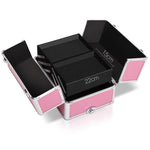 Embellir Makeup Case Beauty Trolley Cosmetic Organiser Box Travel Wheels Pink CASE-MU-4T-081-PI