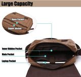 Men's shoulder bag canvas shoulder bag laptop bag school bag V1188-ONE60-03299-1